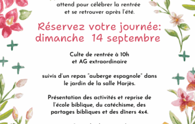Culte de la rentrée et repas