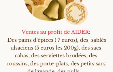 Ventes au profit de AIDER et EPU de Grasse